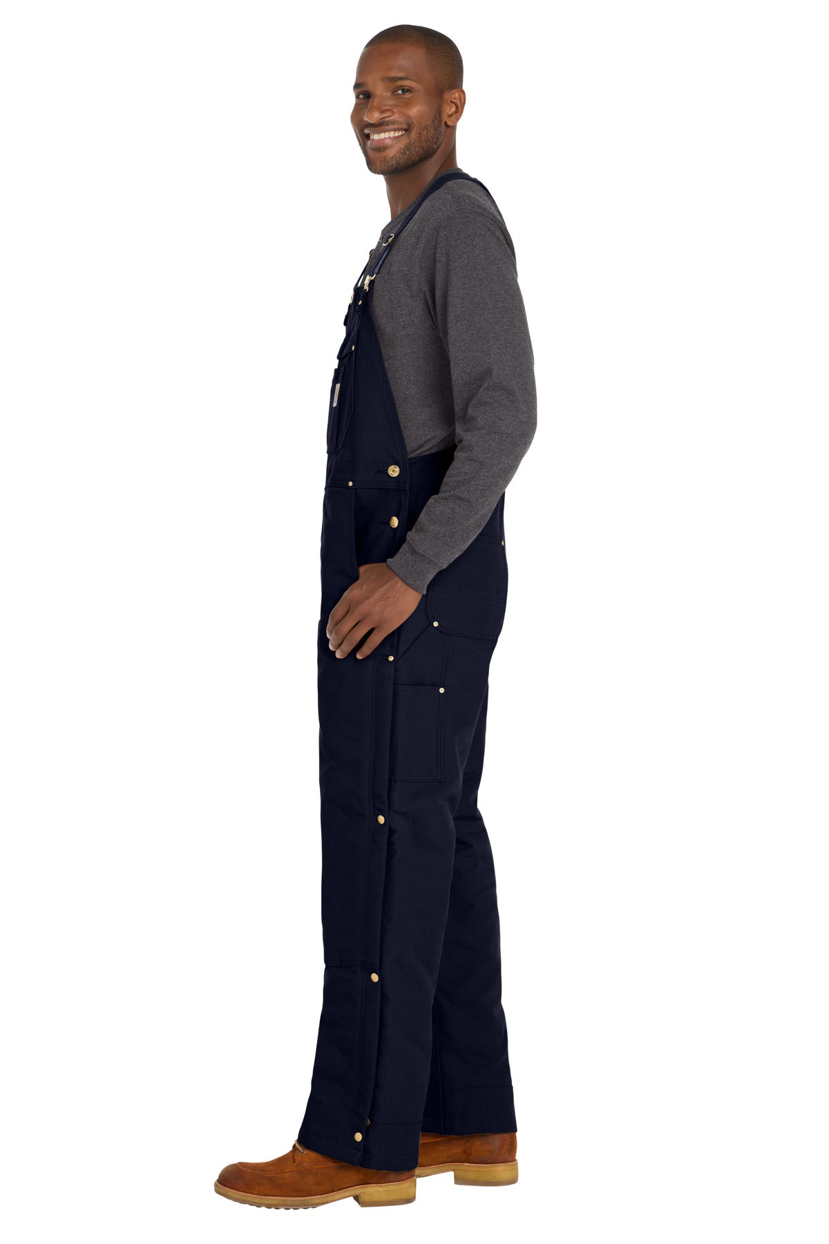 DarkNavy Carhartt Firm Duck Insulated Bib Overalls CT106672