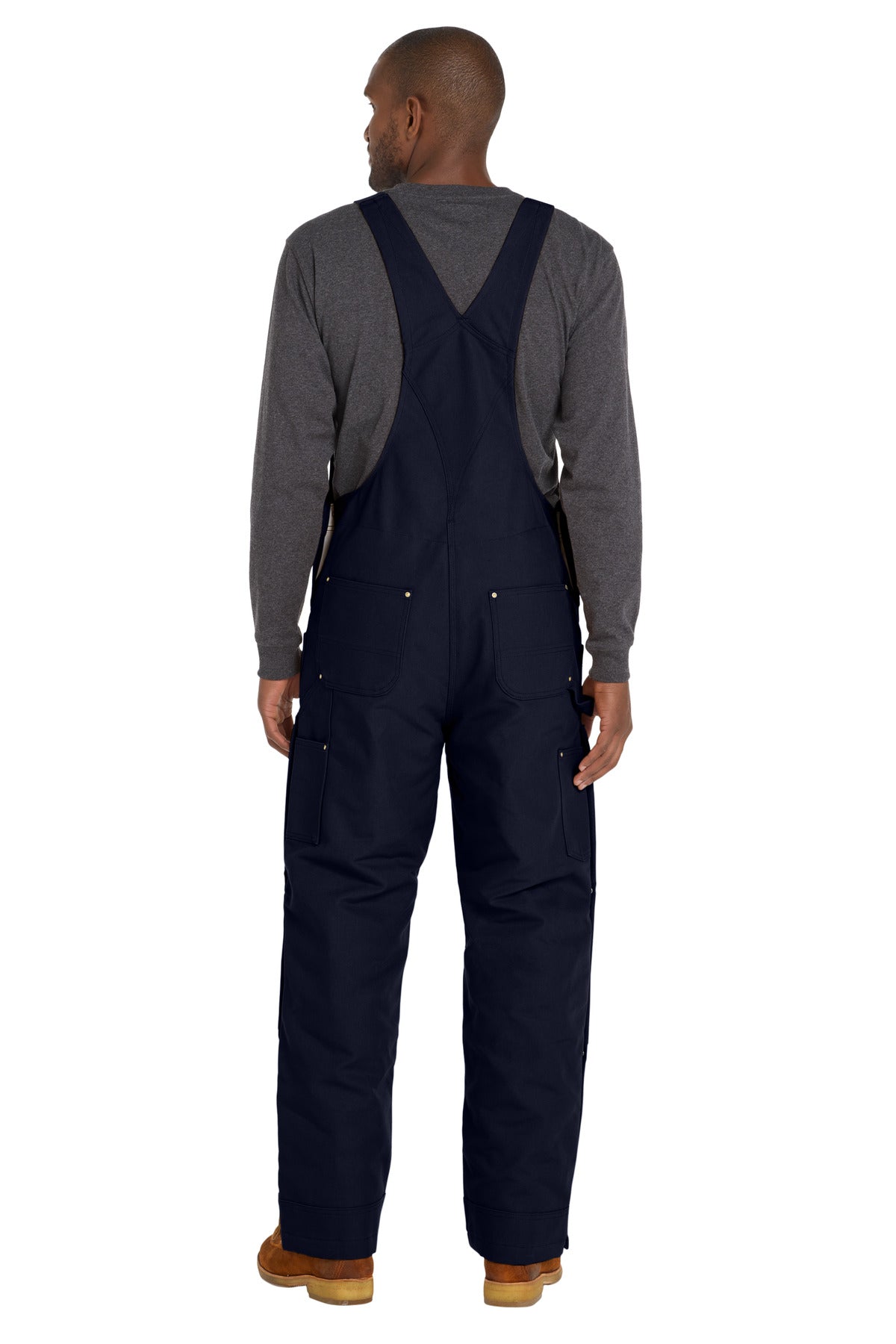 DarkNavy Carhartt Firm Duck Insulated Bib Overalls CT106672