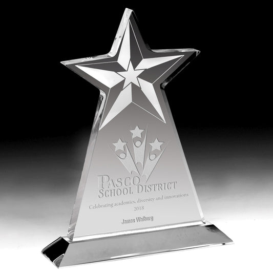 Vertical Star Award - 4 Color Process