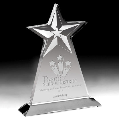 Vertical Star Award - Screen Printed