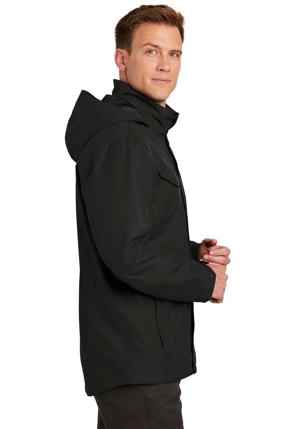 Deep Black Port Authority Collective Outer Shell Jacket. J900
