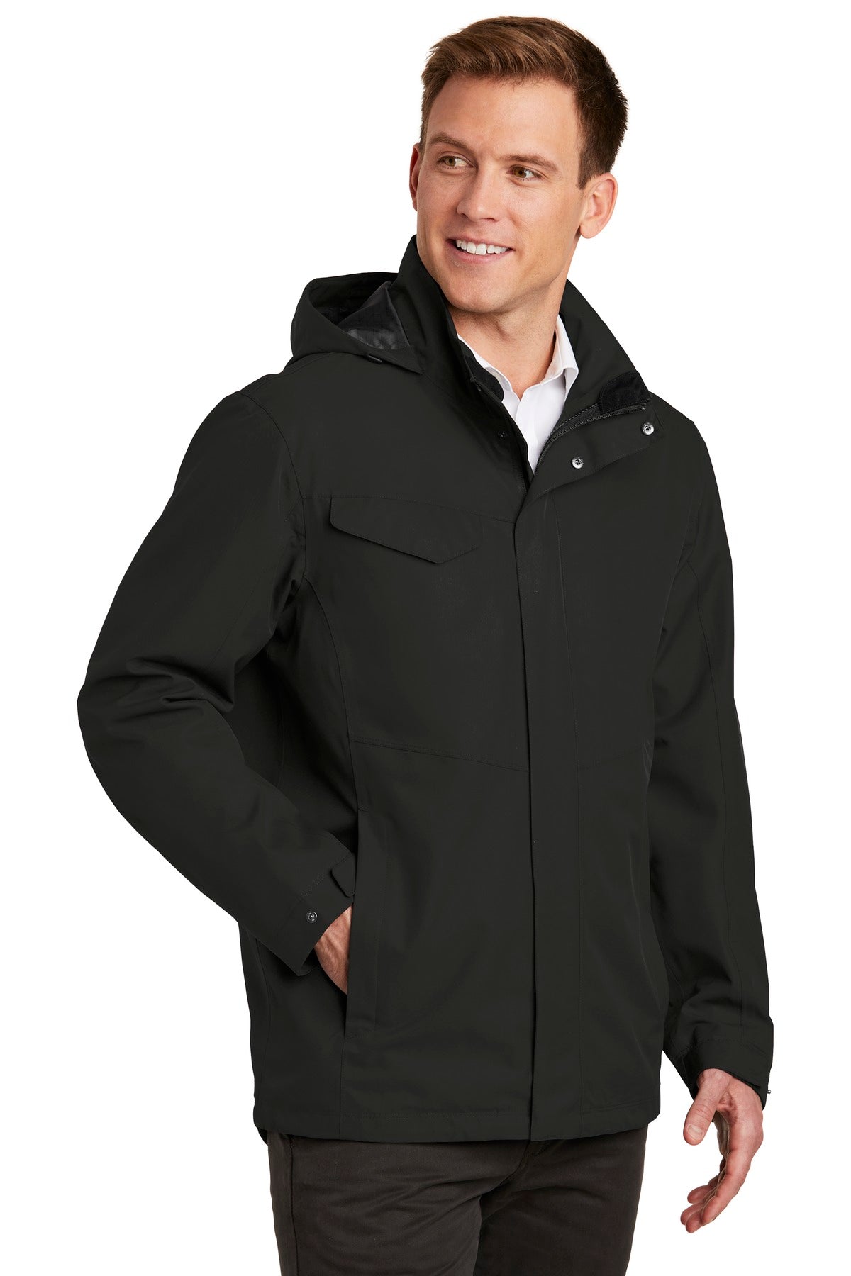 Deep Black Port Authority Collective Outer Shell Jacket. J900