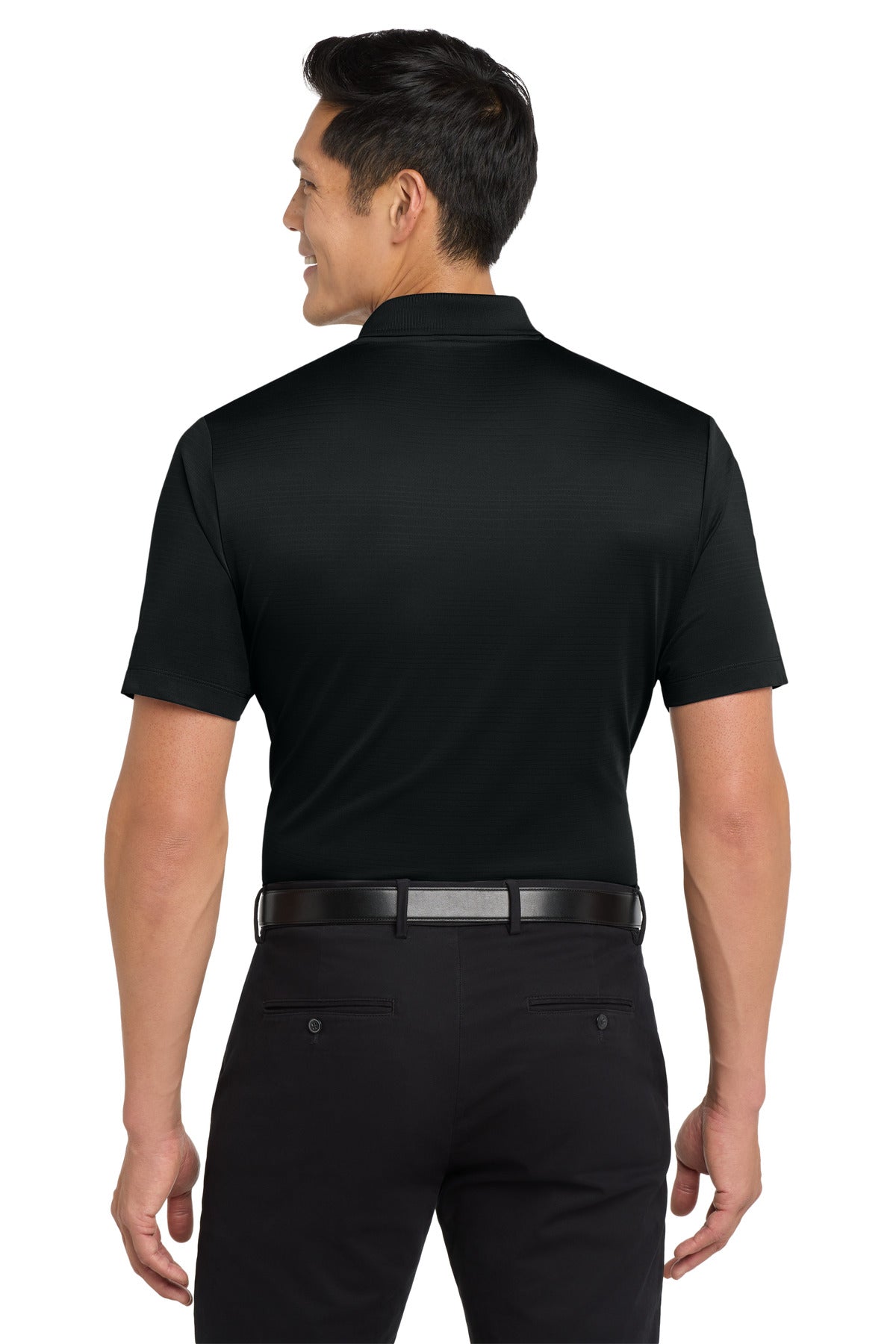 Deep Black Port Authority Eclipse Stretch Polo. K587