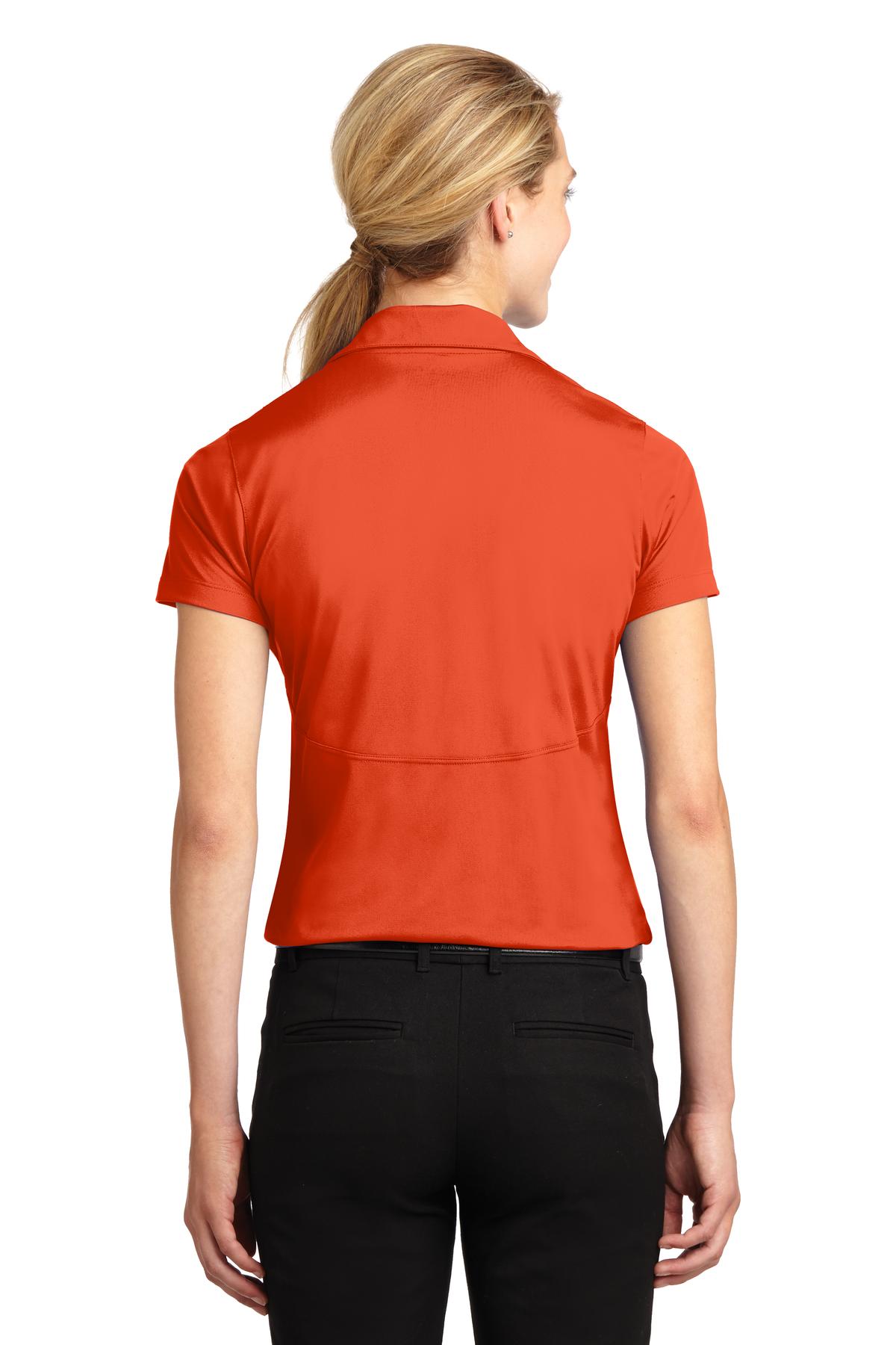 Deep Orange Sport-Tek Women's Micropique Sport-Wick Polo. LST650