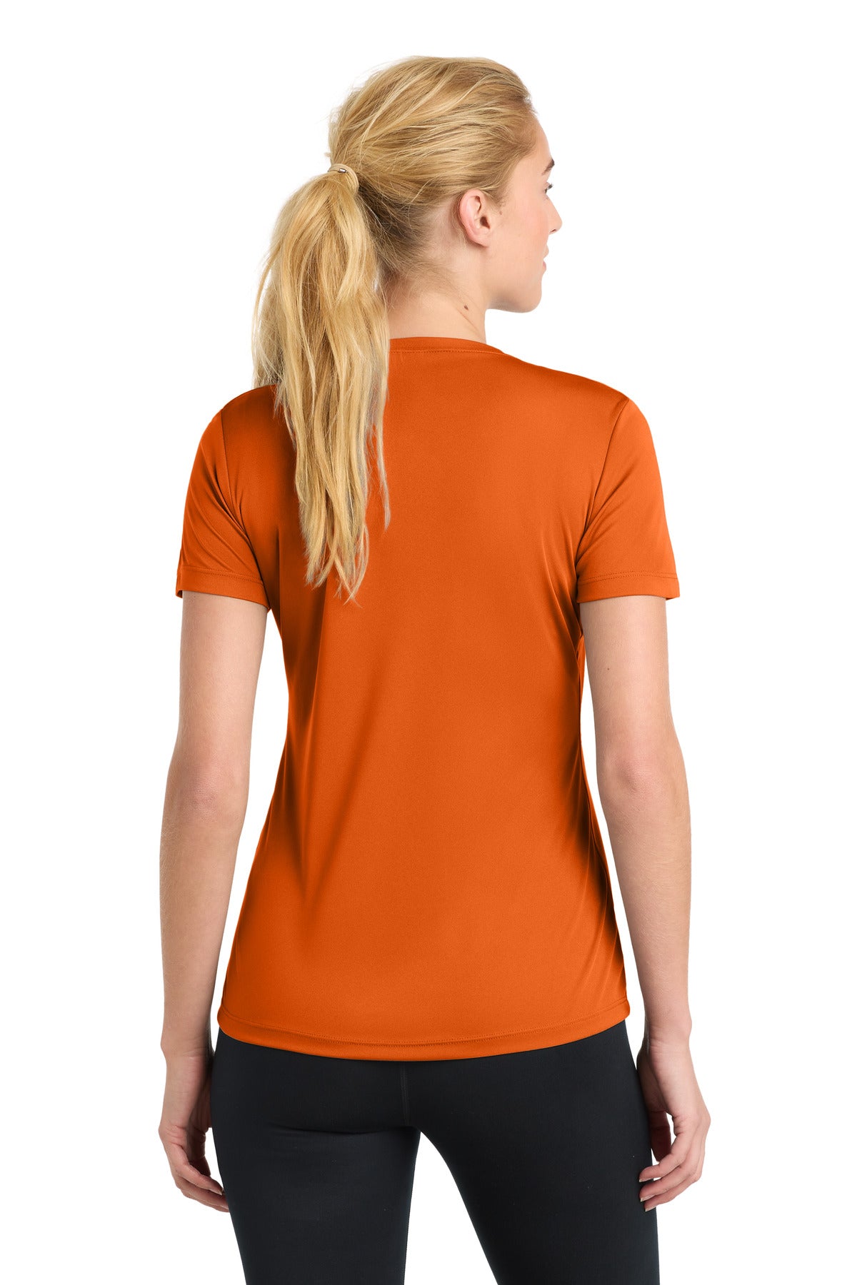 Deep Orange Sport-Tek Women's PosiCharge Competitor Tee. LST350