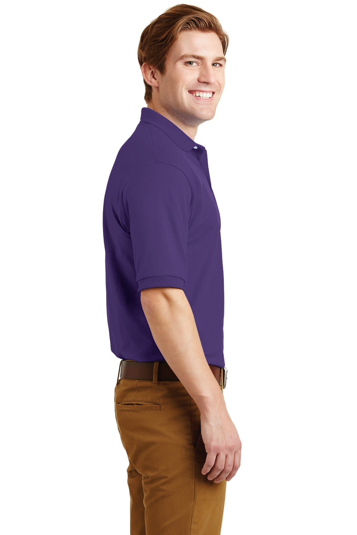 Deep Purple Jerzees Dri-Power Sport Shirt. 437M