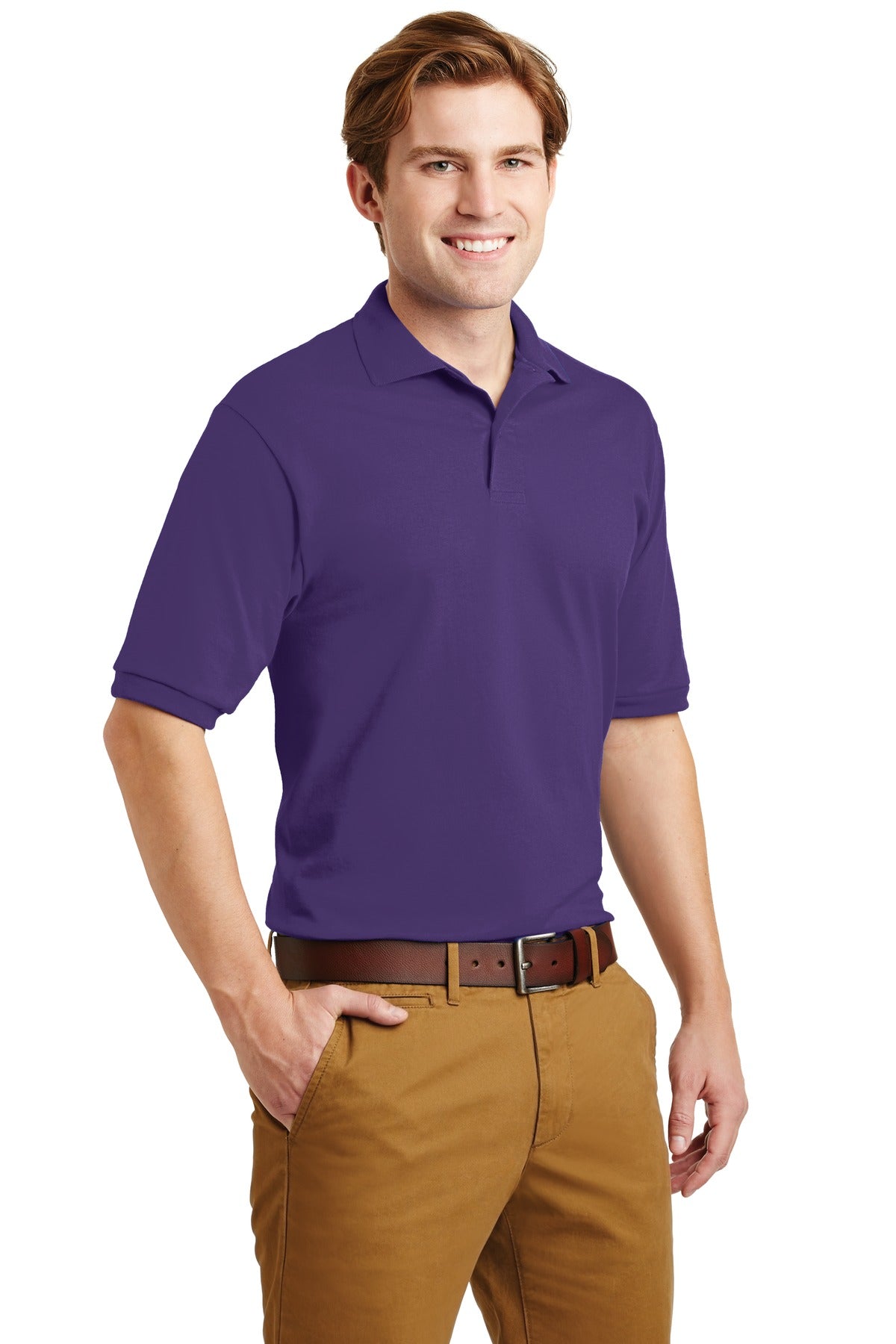 Deep Purple Jerzees Dri-Power Sport Shirt. 437M