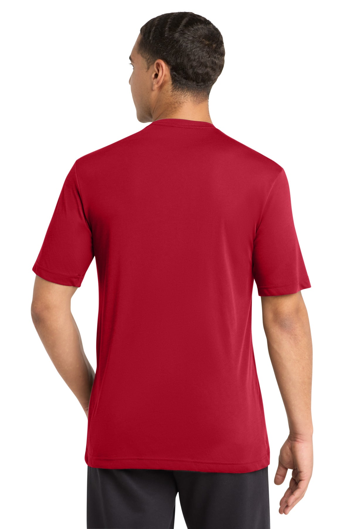 Deep Red Sport-Tek PosiCharge Competitor Cotton Touch Tee. ST450