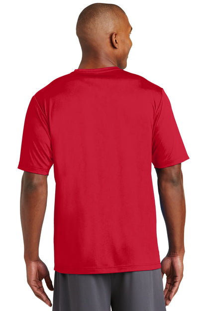 Deep Red Sport-Tek PosiCharge Tough Tee . ST320