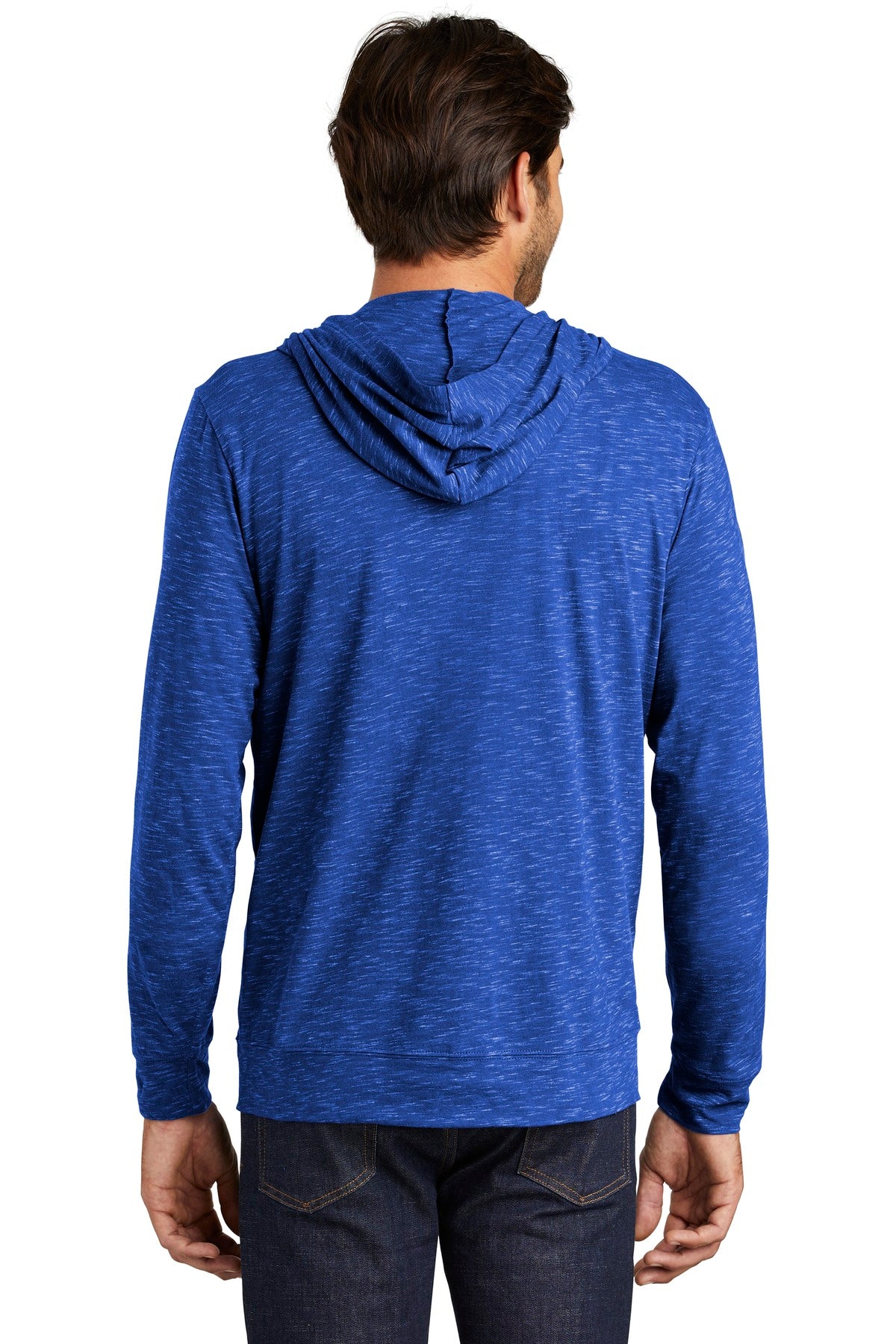 Deep Royal District Medal Full-Zip Hoodie. DT565