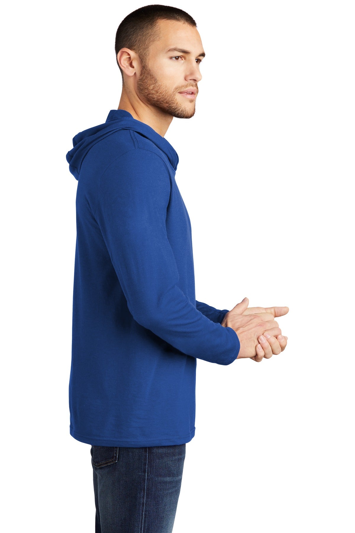 Deep Royal District Perfect Tri Long Sleeve Hoodie. DM139