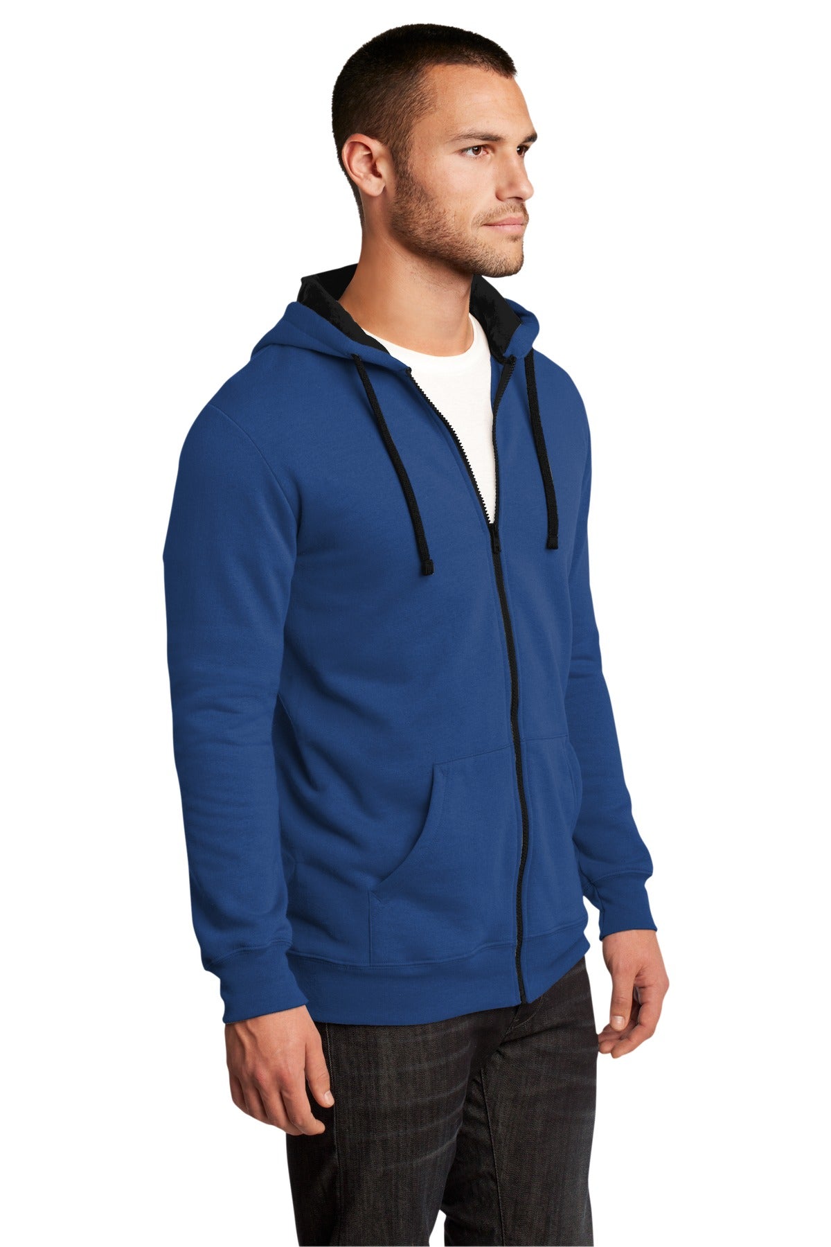 Deep Royal District The Concert Fleece Full-Zip Hoodie. DT800