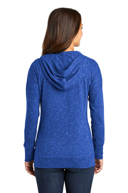 Deep Royal District Women's Medal Full-Zip Hoodie. DT665