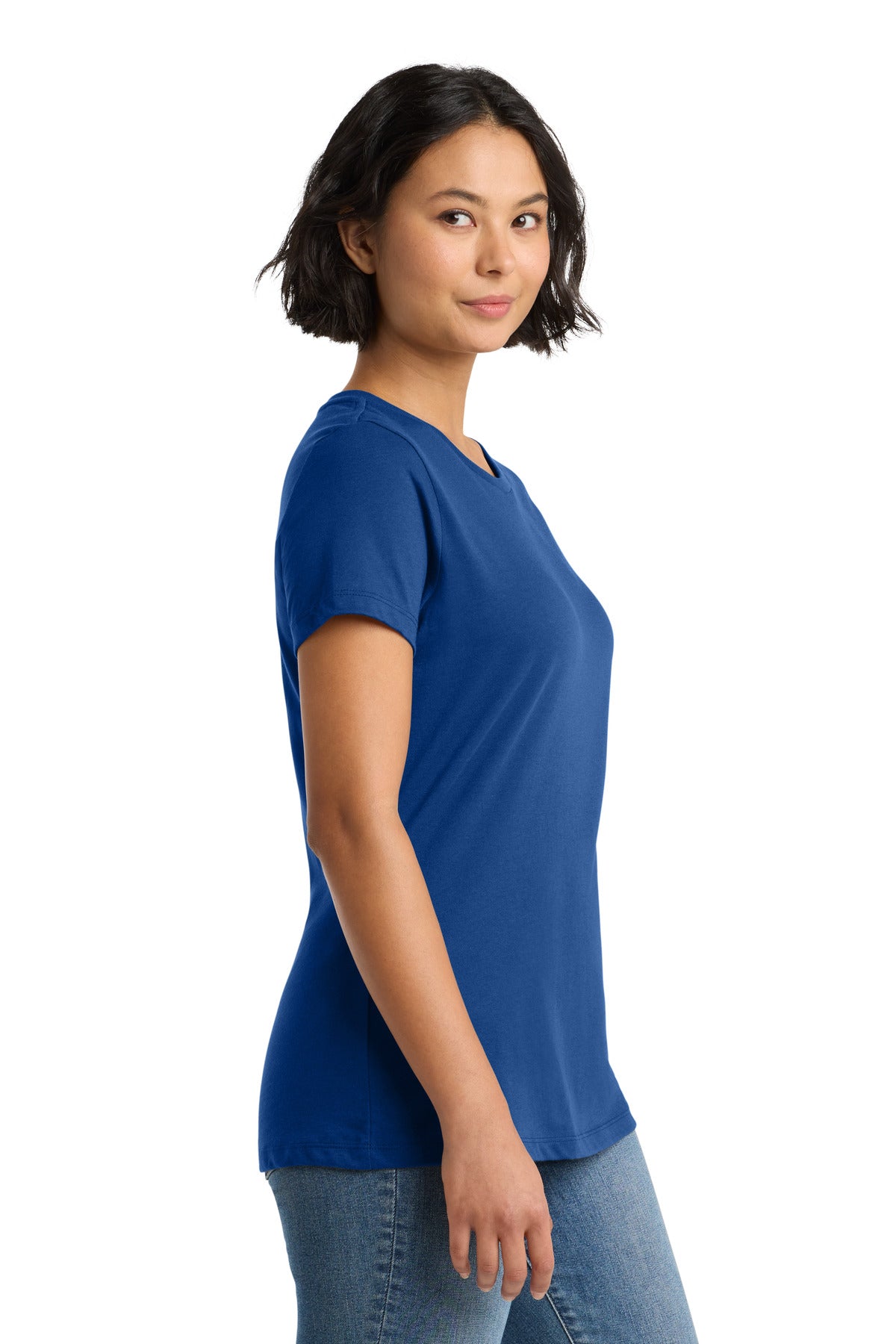 Deep Royal District Women's Perfect Weight Tee. DM104L