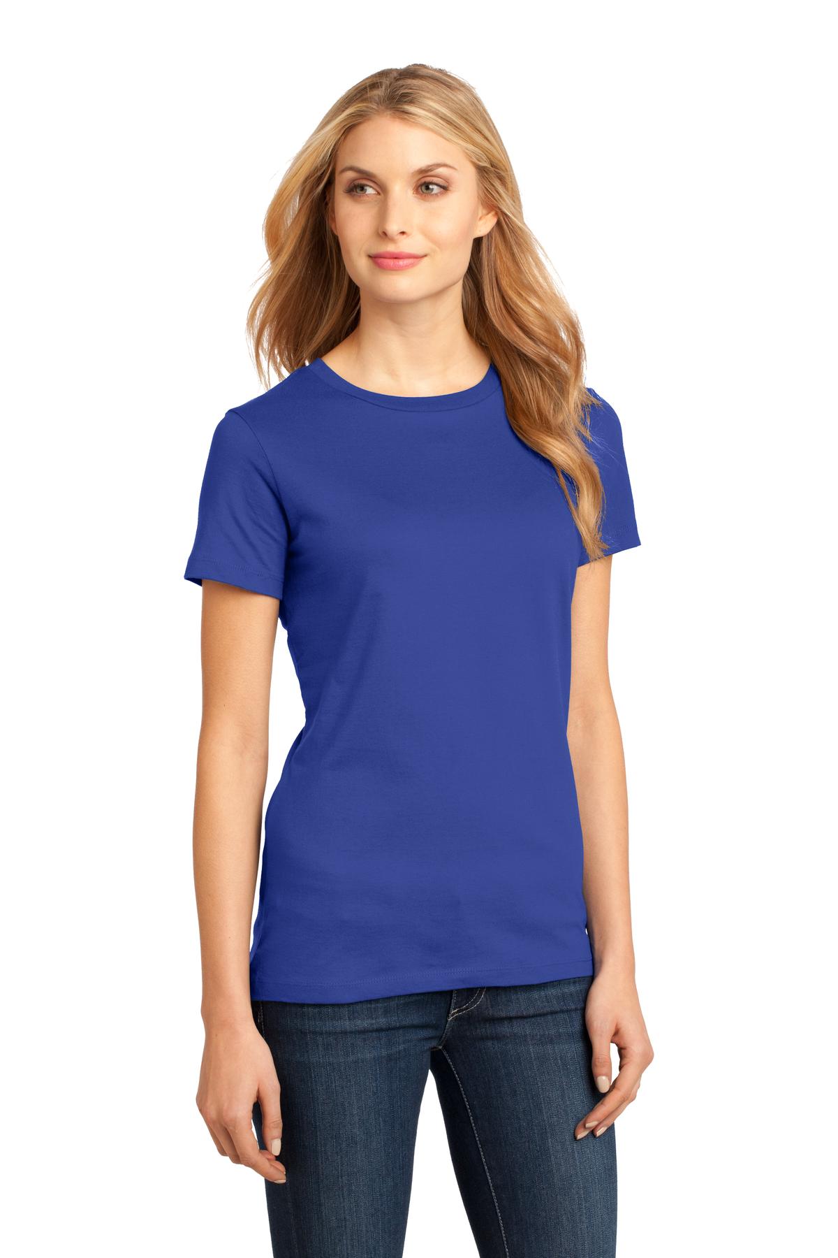 Deep Royal District Women's Perfect Weight Tee. DM104L