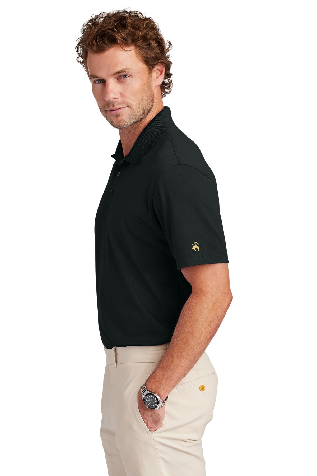 DeepBlack Brooks Brothers Mesh Pique Performance Polo BB18220