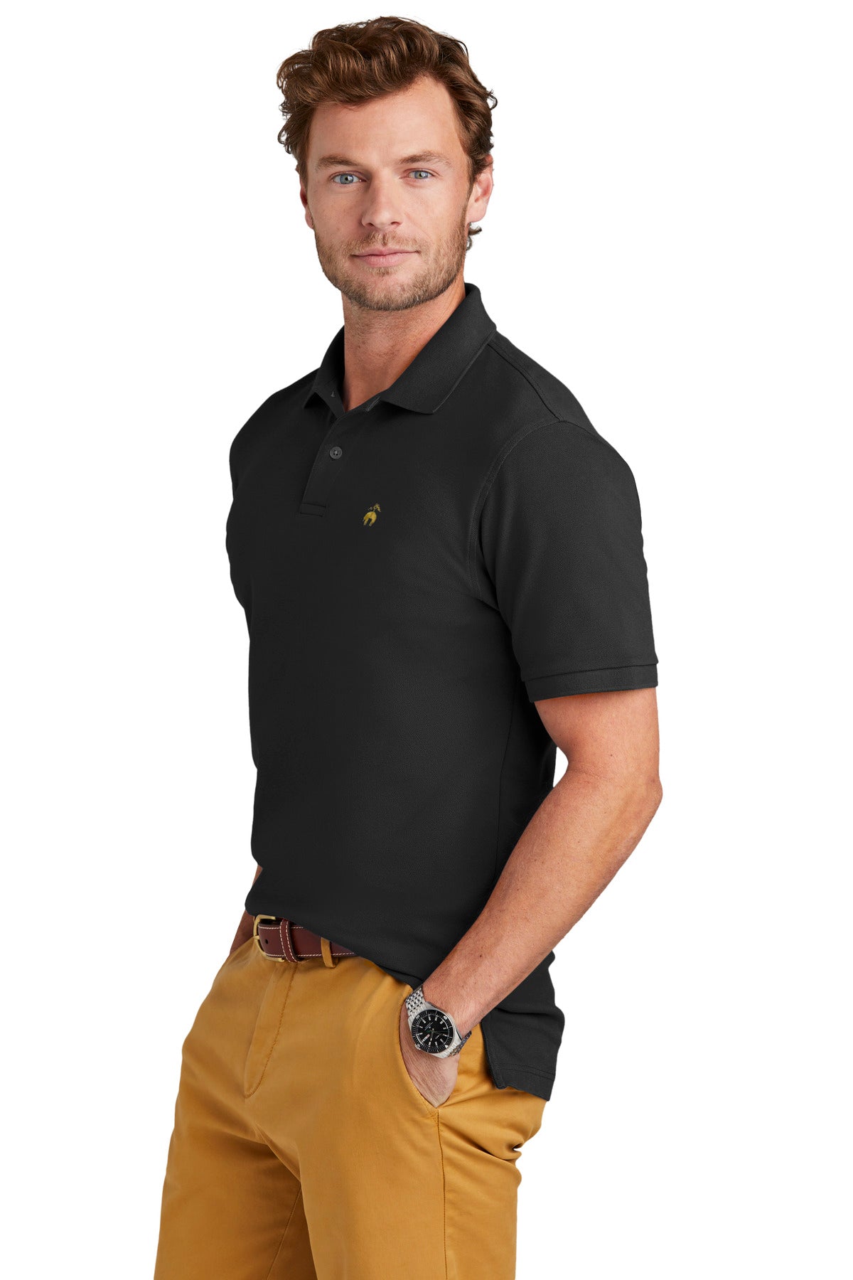 DeepBlack Brooks Brothers Pima Cotton Pique Polo BB18200