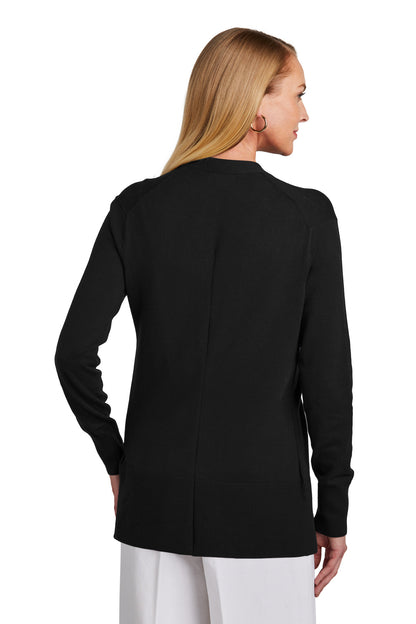 DeepBlack Brooks Brothers Women's Cotton Stretch Long Cardigan Sweater BB18403
