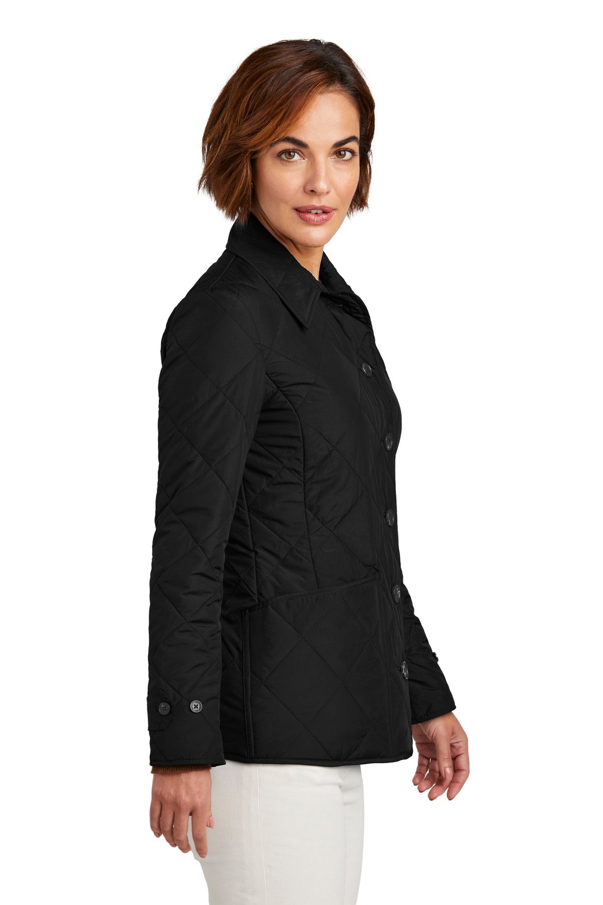 DeepBlack Brooks Brothers Women's Quilted Jacket BB18601