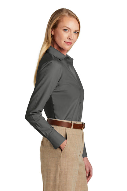 DeepBlack Brooks Brothers Women's Wrinkle-Free Stretch Nailhead Shirt BB18003