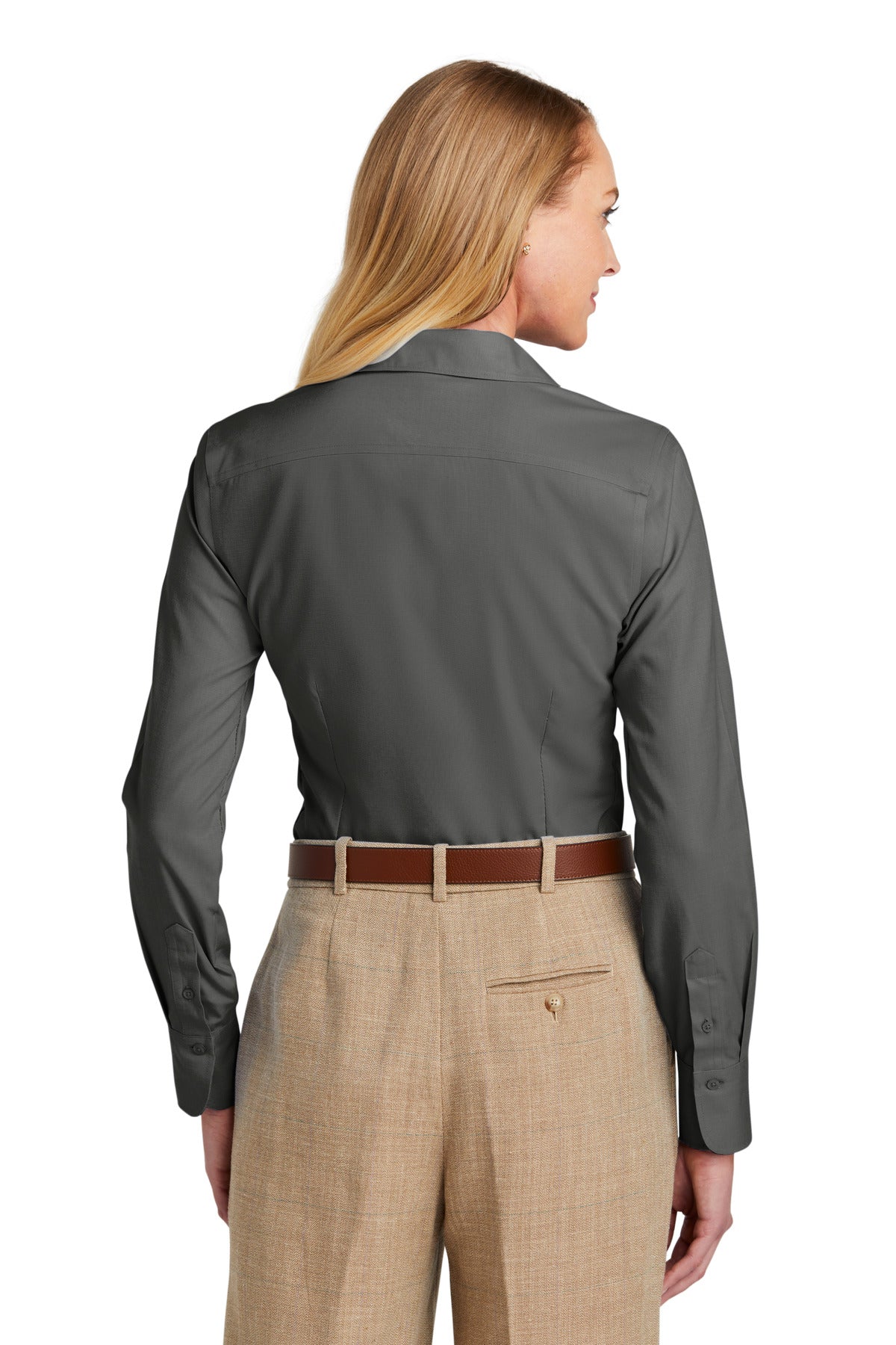 DeepBlack Brooks Brothers Women's Wrinkle-Free Stretch Nailhead Shirt BB18003
