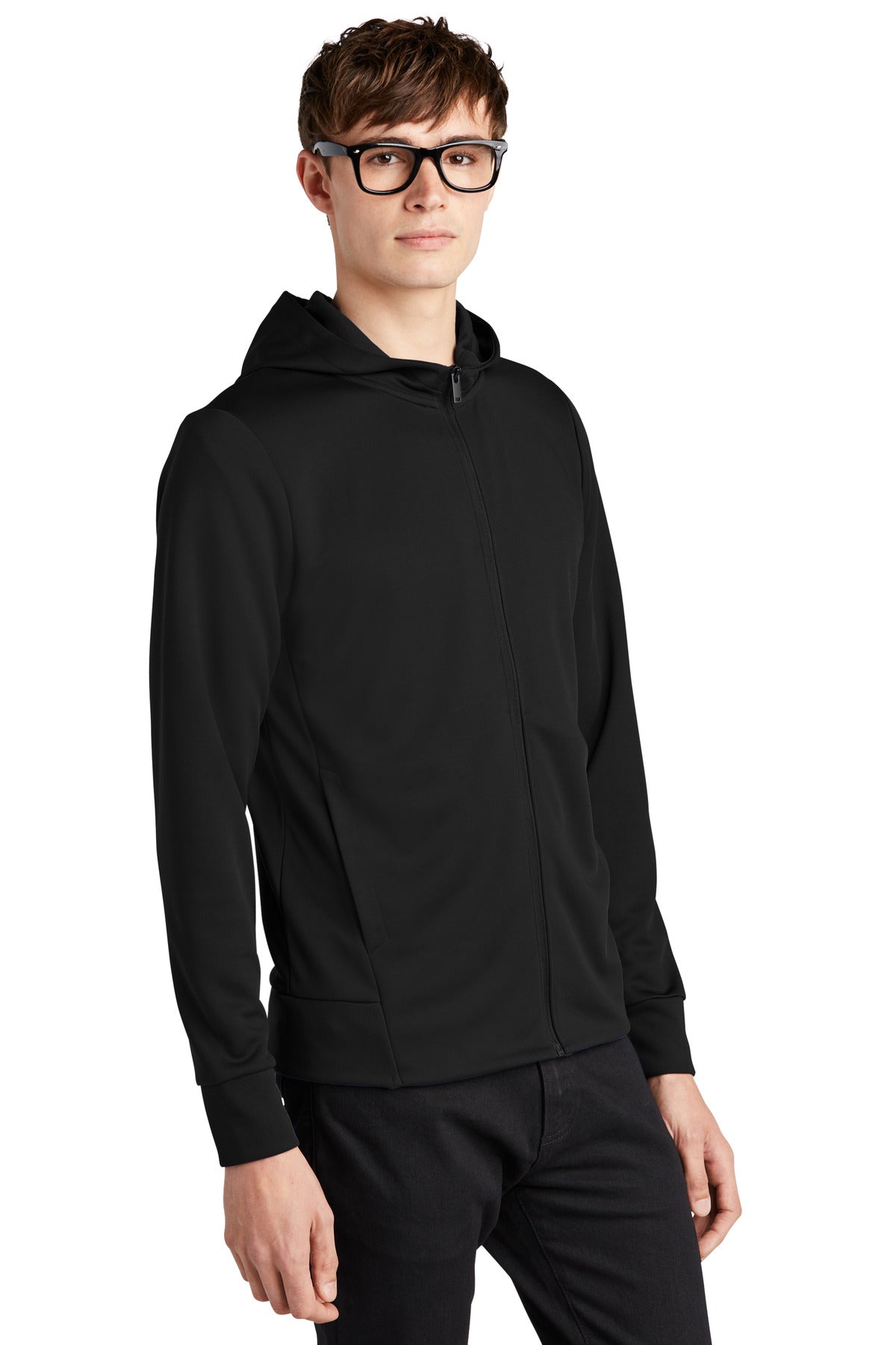 DeepBlack Mercer+Mettle Double-Knit Full-Zip Hoodie MM3002