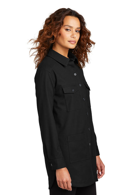 DeepBlack Mercer+Mettle Women's Long Sleeve Twill Overshirt MM2021