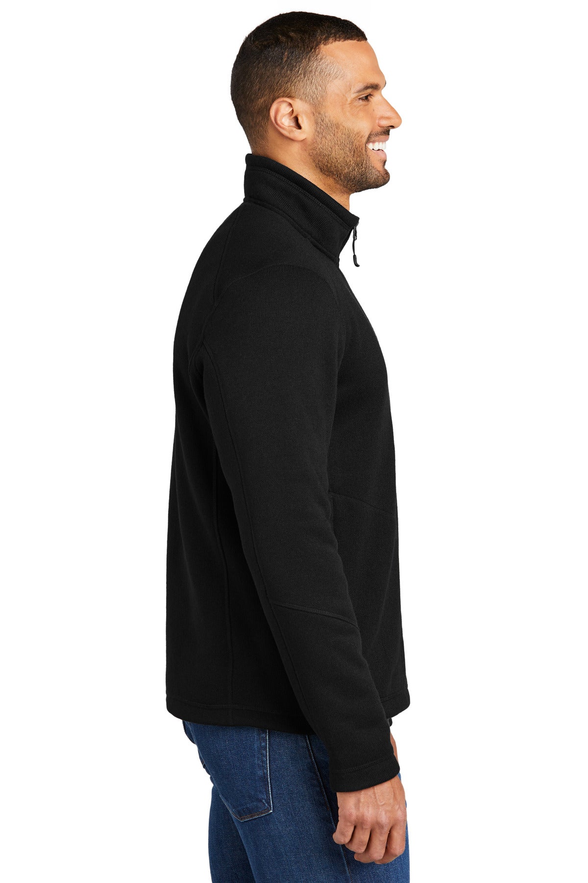 DeepBlack Port Authority Arc Sweater Fleece 1/4-Zip F426