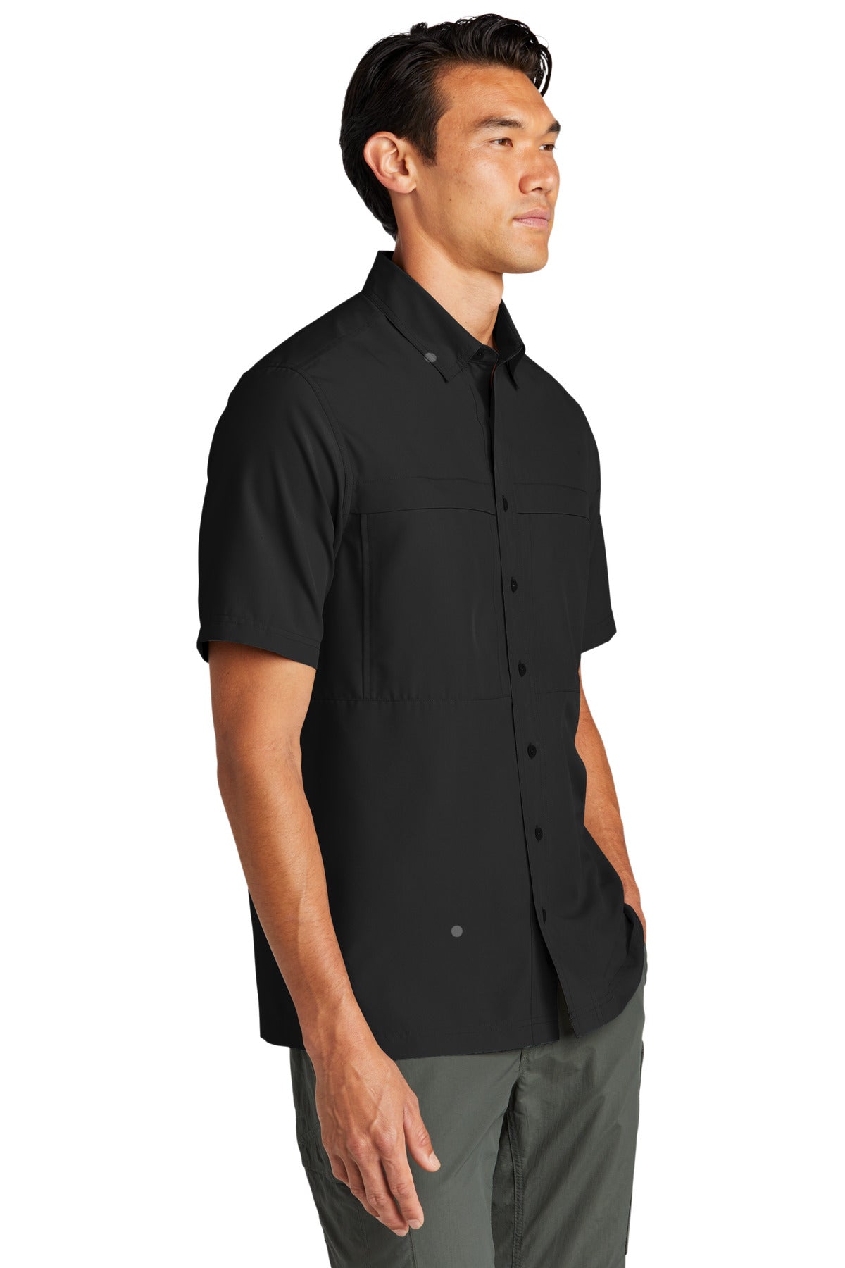 DeepBlack Port Authority Short Sleeve UV Daybreak Shirt W961