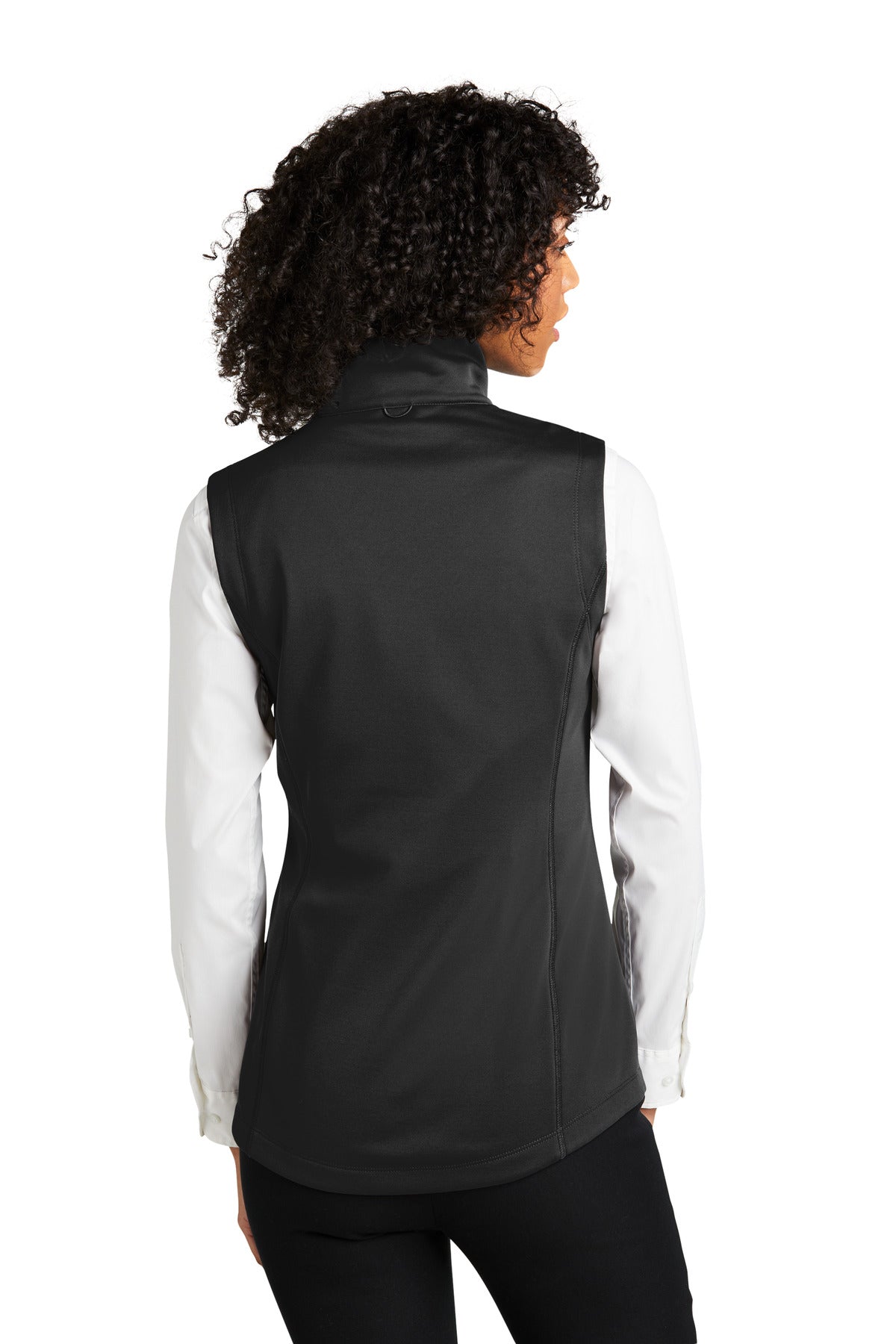 DeepBlack Port Authority Women's Collective Smooth Fleece Vest L906
