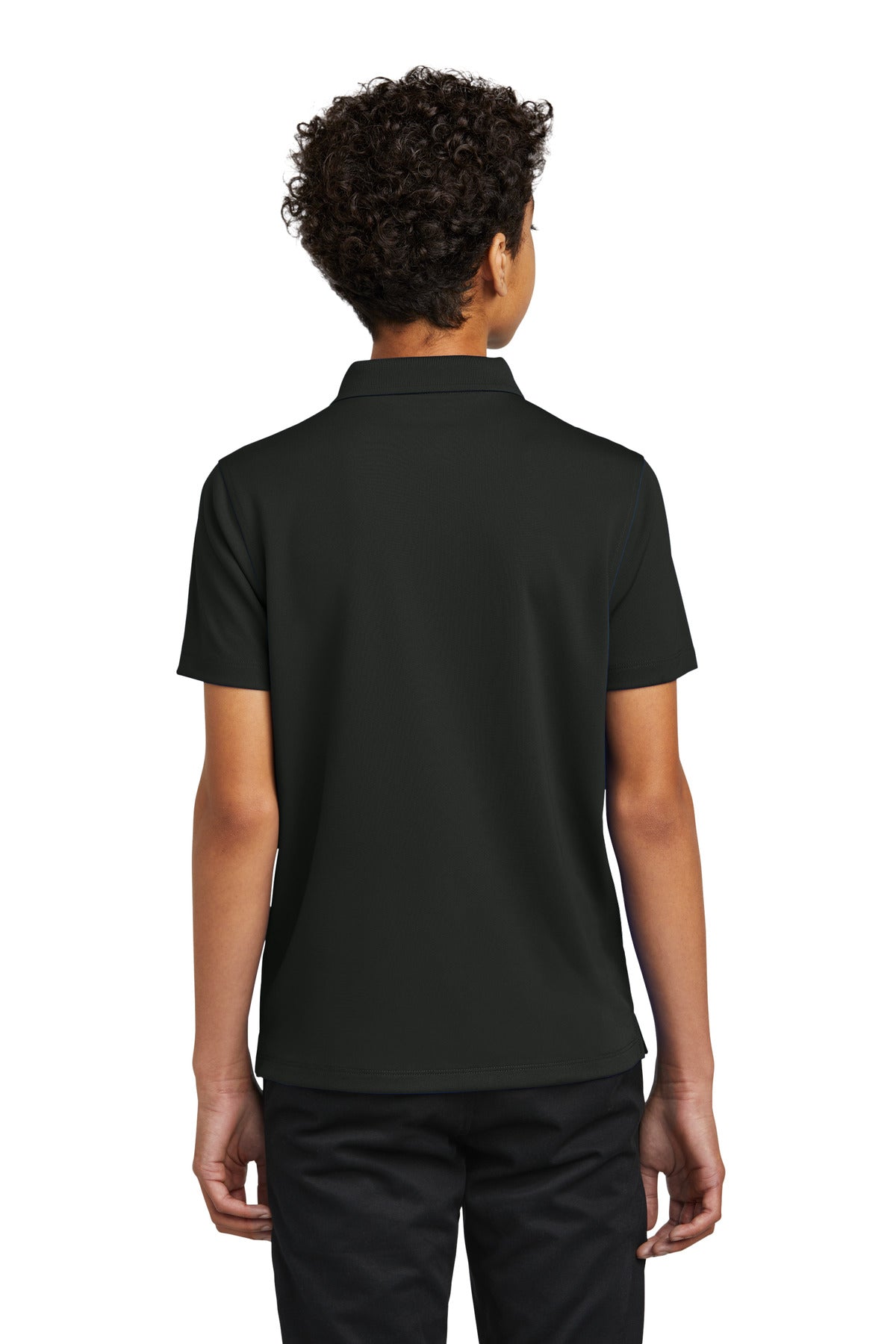 DeepBlack Port Authority Youth Dry Zone UV Micro-Mesh Polo Y110
