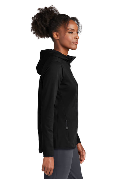 DeepBlack Sport-Tek Women's Circuit Hooded Full-Zip LST870