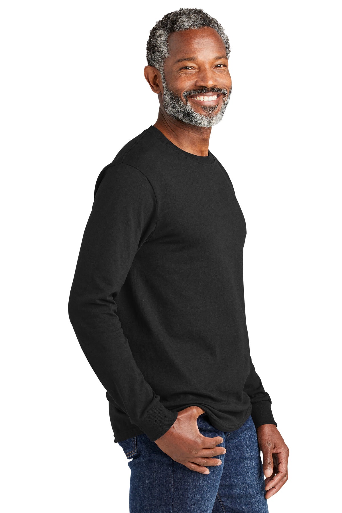 DeepBlack Volunteer Knitwear All-American Long Sleeve Tee VL100LS