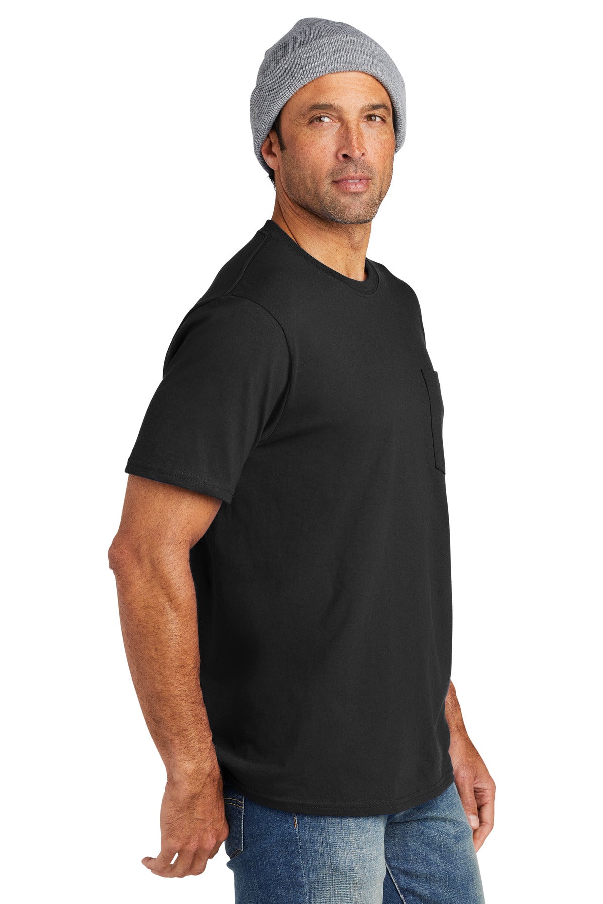 DeepBlack Volunteer Knitwear All-American Pocket Tee VL100P