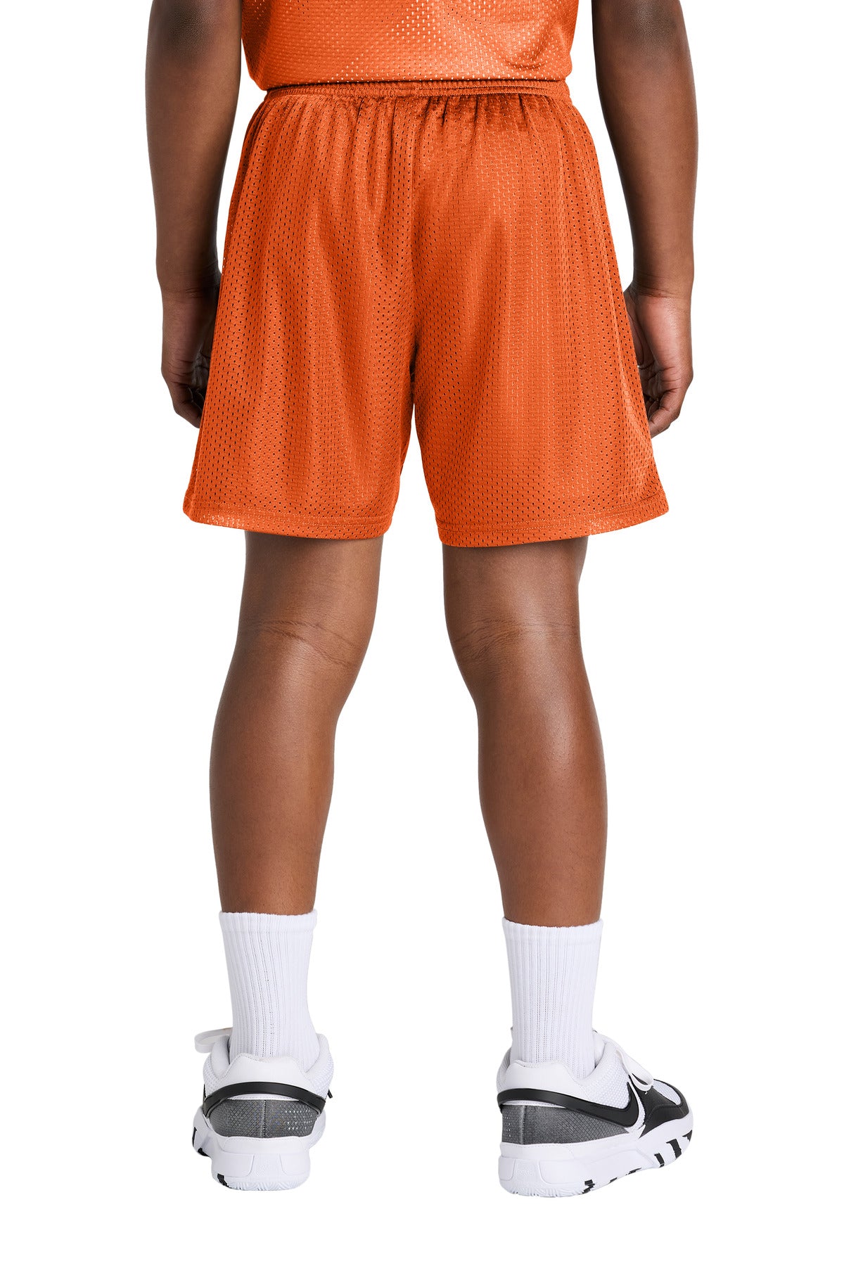 DeepOrange Sport-Tek Youth PosiCharge Mesh 5" Short YST5100