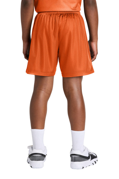 DeepOrange Sport-Tek Youth PosiCharge Mesh 5" Short YST5100