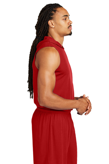 DeepRed Sport-Tek Competitor Sleeveless Hoodie ST352H