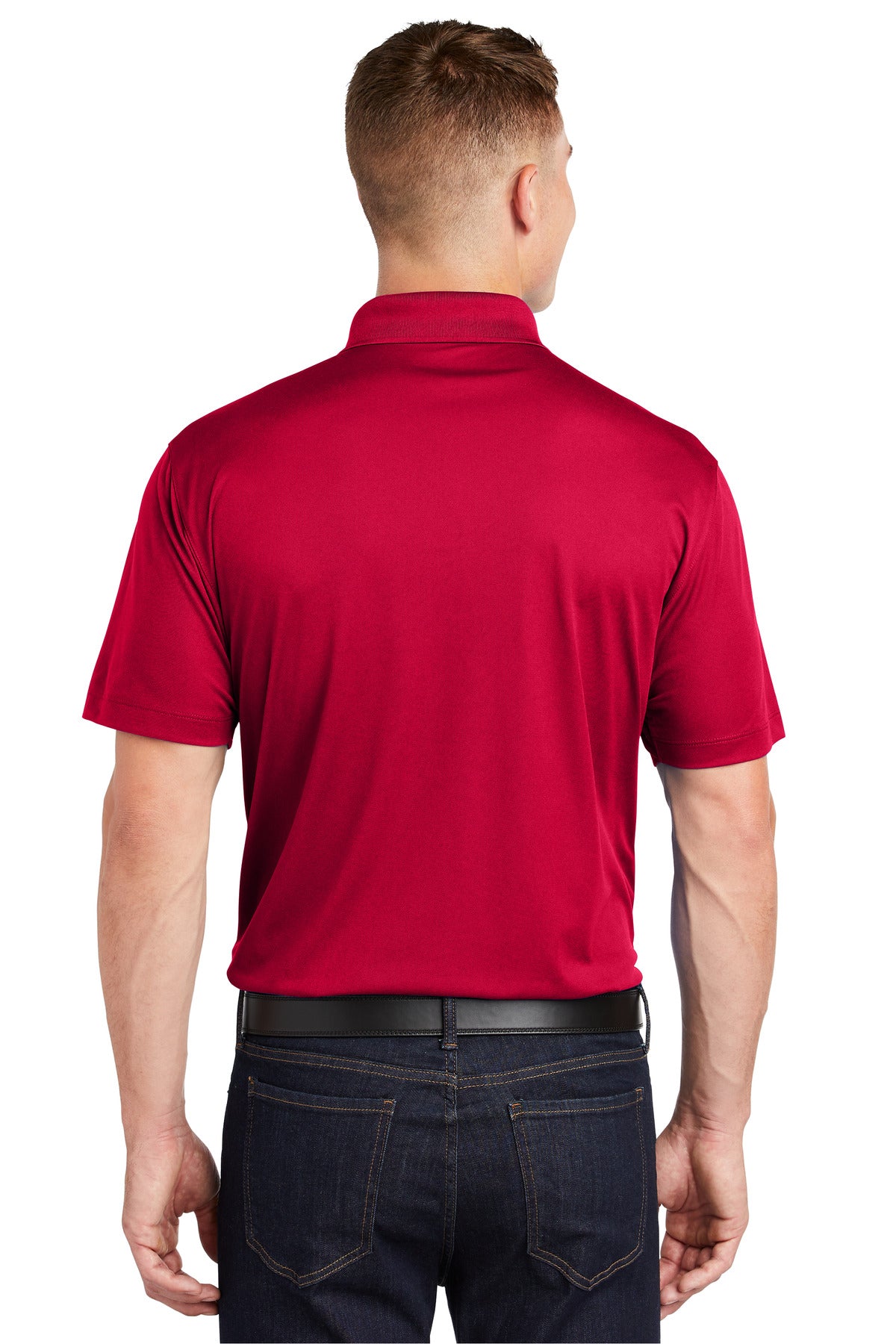 DeepRed Sport-Tek Tall Micropique Sport-Wick Polo. TST650