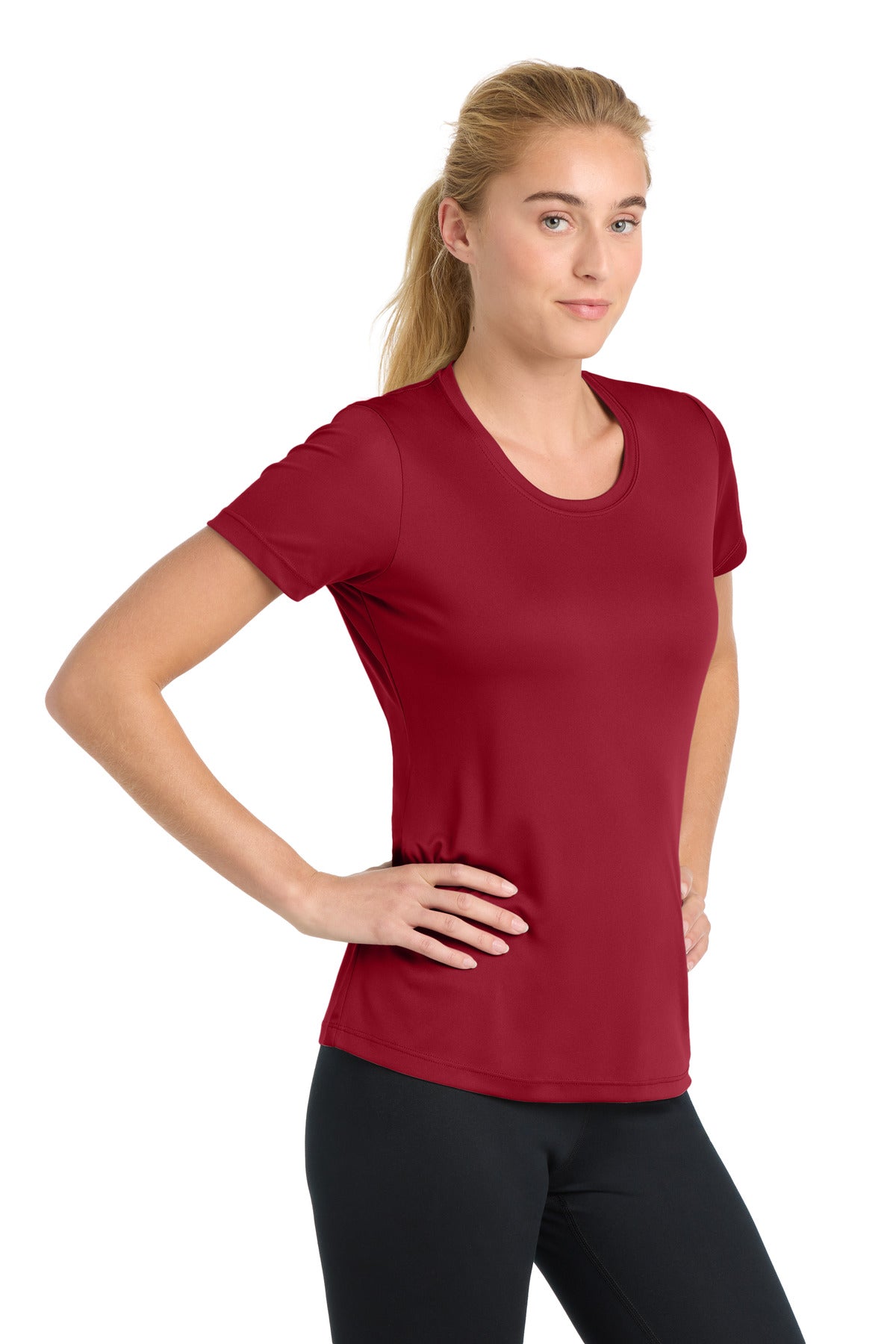 DeepRed Sport-Tek Women's PosiCharge Competitor Tee. LST350