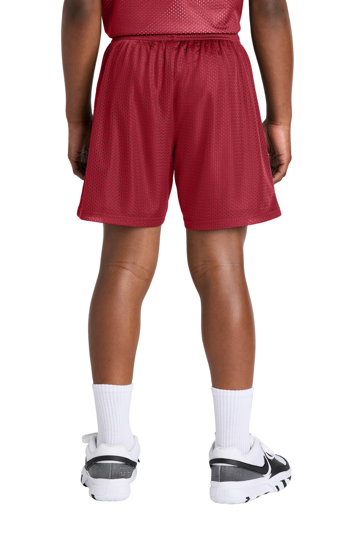 DeepRed Sport-Tek Youth PosiCharge Mesh 5" Short YST5100