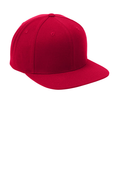 DeepRed Sport-Tek YP Classics Flat Bill Snapback Cap. STC19