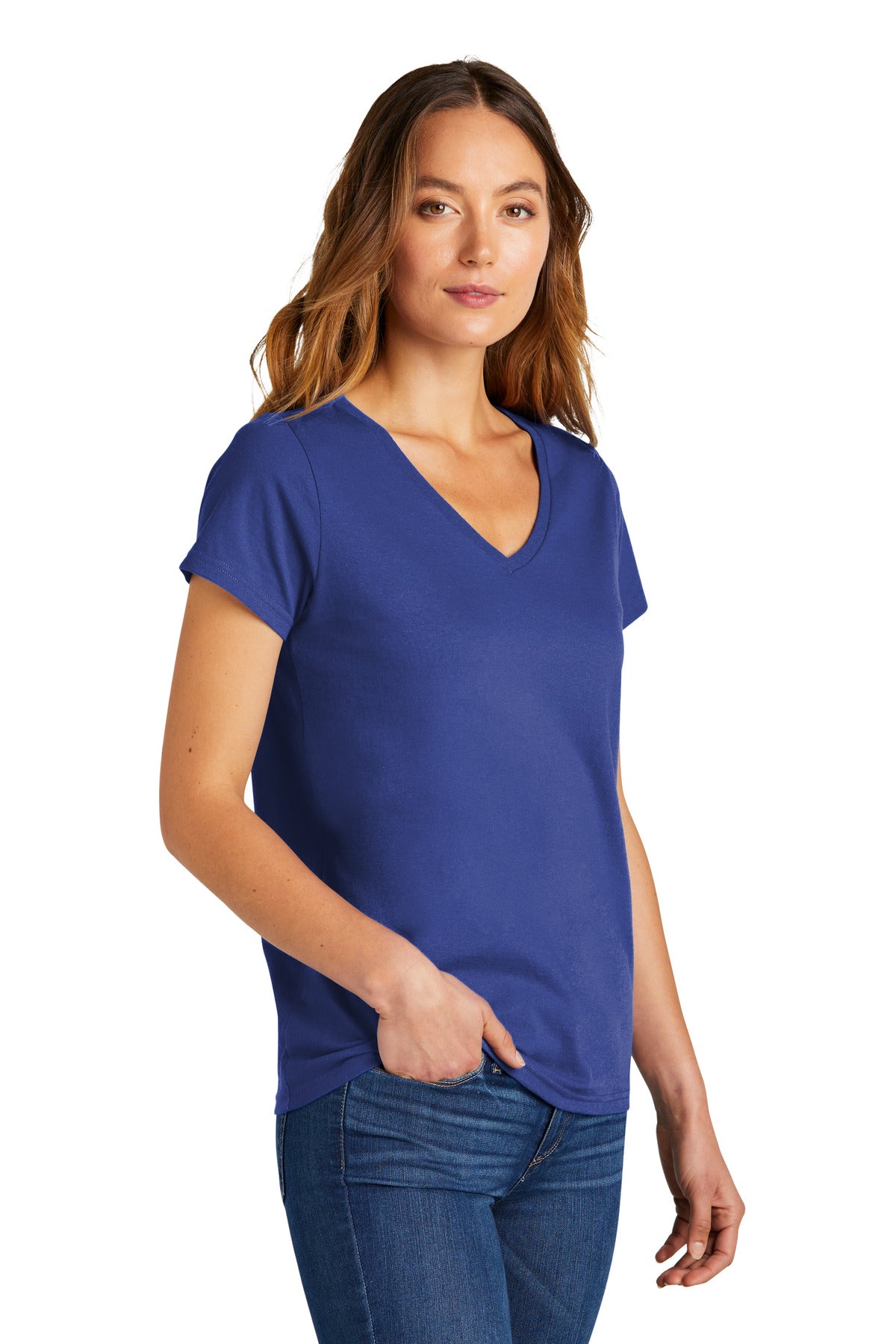 DeepRoyal District Women's The Concert Tee V-Neck DT5002