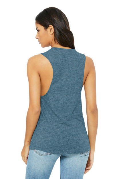 Denim Slub BELLA+CANVAS Women's Flowy Scoop Muscle Tank. BC8803