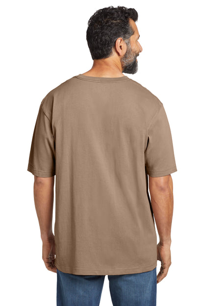 Desert Carhartt Tall Workwear Pocket Short Sleeve T-Shirt. CTTK87