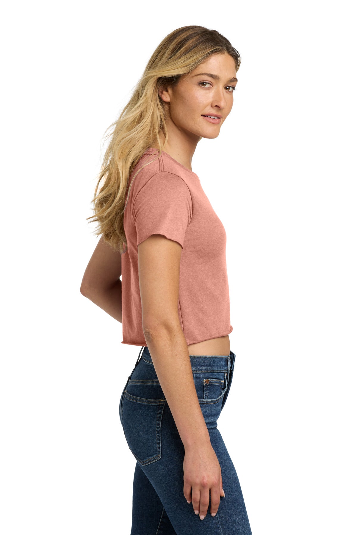 DesertPink Next Level Apparel Women's Festival Cali Crop Tee. NL5080