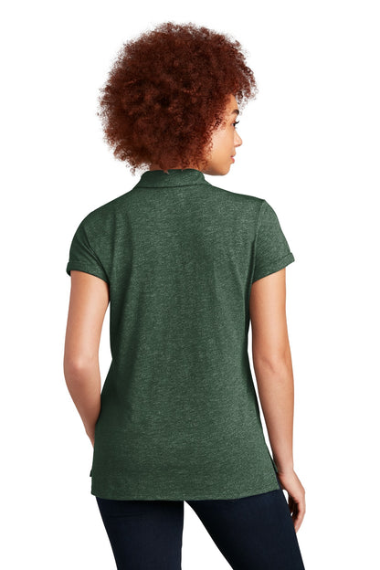 Dk Green Twist New Era Women's Slub Twist Polo LNEA301