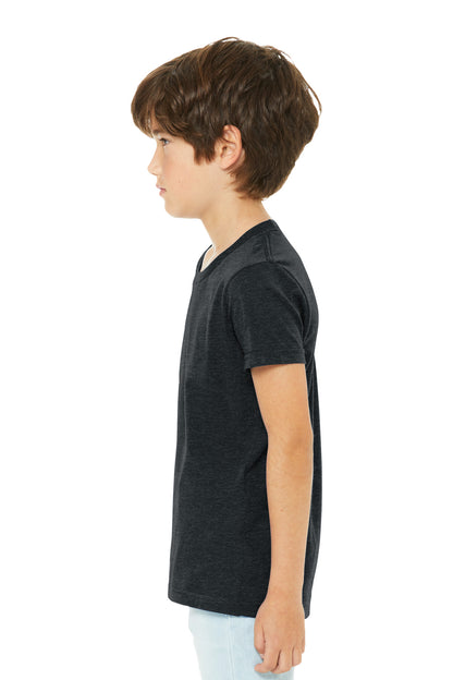 DkGyHthr BELLA+CANVAS Youth Heather CVC Tee BC3001YCVC