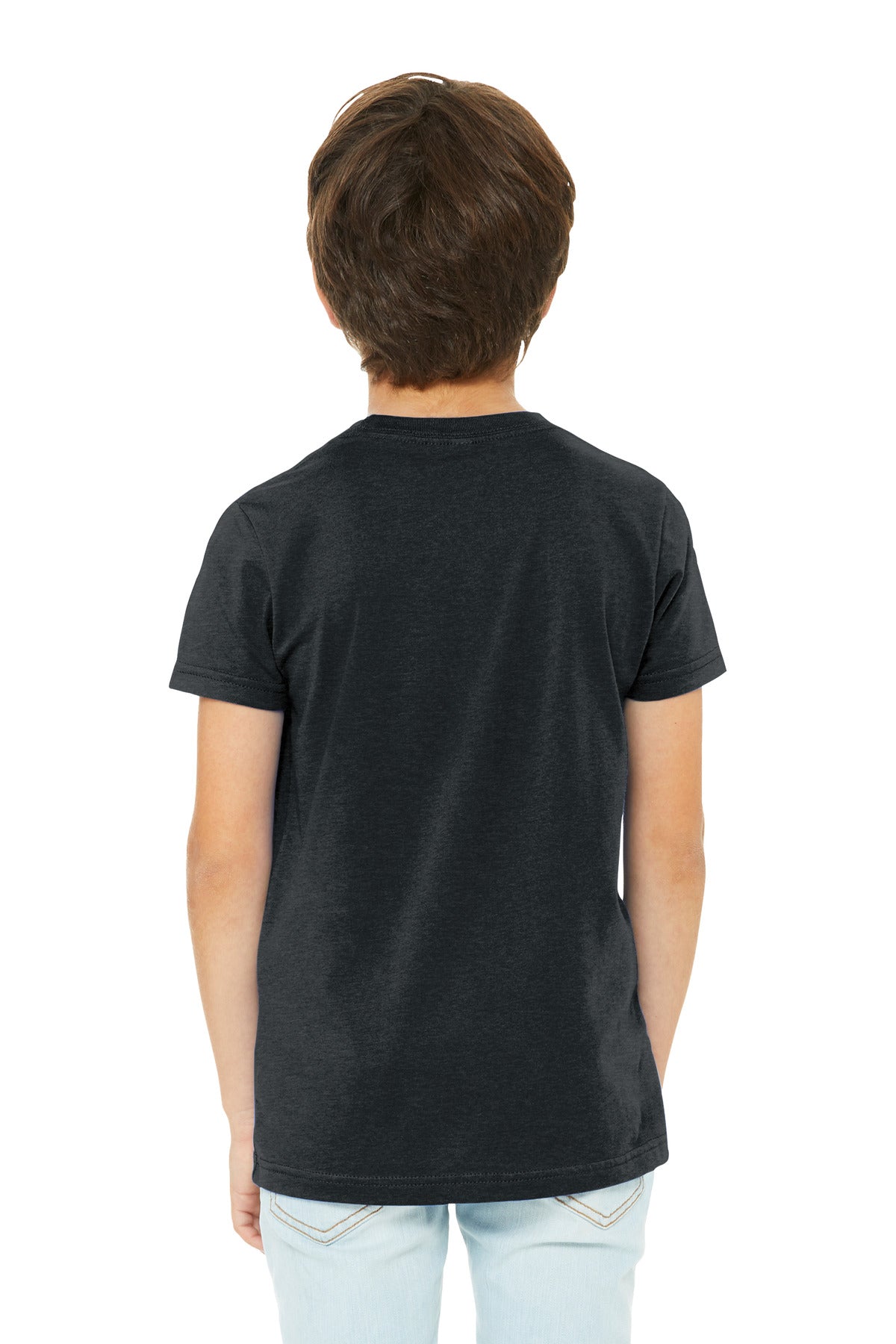 DkGyHthr BELLA+CANVAS Youth Heather CVC Tee BC3001YCVC