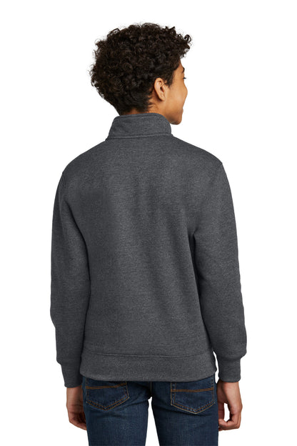 DkHtGry Port & Company Youth Core Fleece 1/4-Zip Pullover Sweatshirt PC78YQ