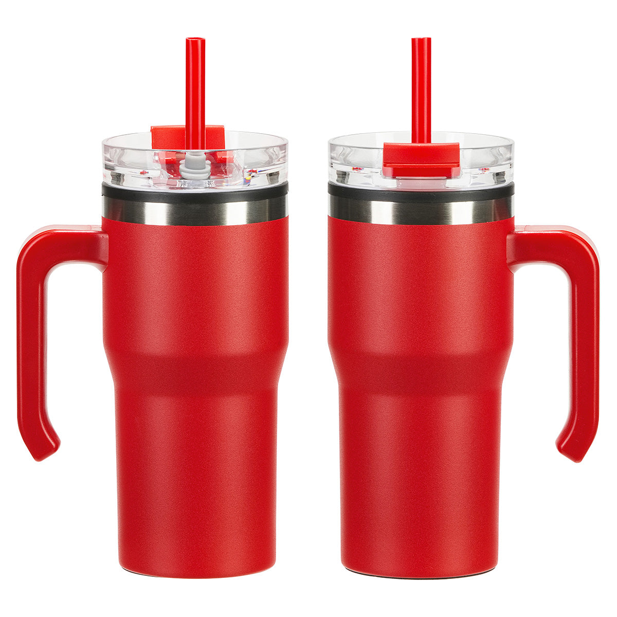 Outback 20 oz Stainless Steel/Polypropylene Mug with Lid and Straw